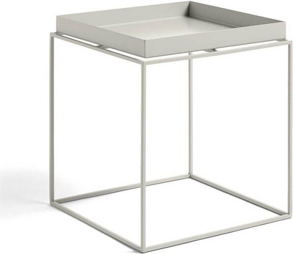 Hay Tray Tafel 40 x 40 cm Warmgrijs