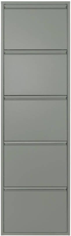 Trendhopper Schoenenkast Bobbie 5 laden Dusty Green(10 paar schoenen )