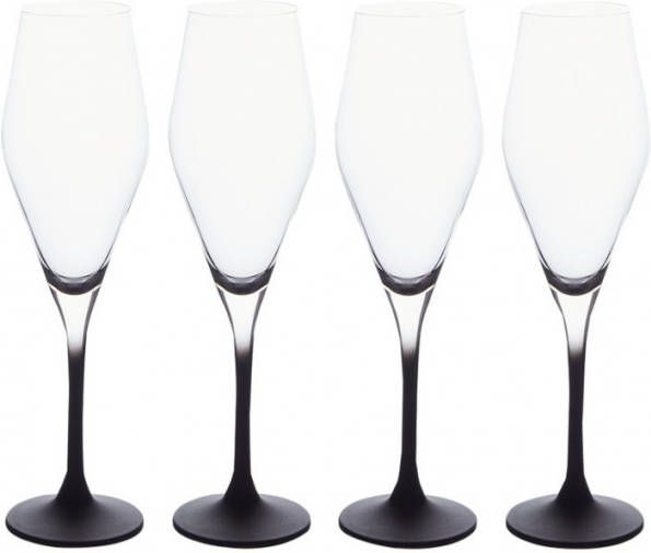 Villeroy & Boch Manufacture Rock champagneglas 26 cl set van 4