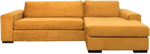 Zuiver Fiep Hoekbank Polyester Okergeel 275 cm Rechts