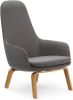 Normann Copenhagen Era Lounge Chair High loungestoel met eiken onderstel online kopen