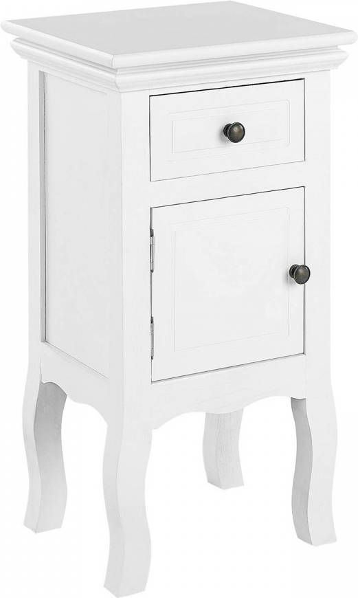 Beliani Antio Nachtkast wit mdf