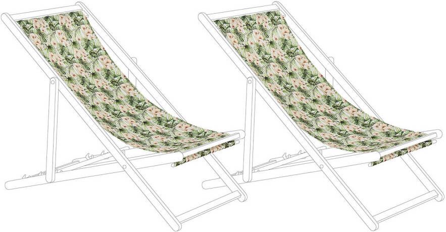 Beliani Anzio/avellino Stoffen Hoes Voor Stoel roze polyester