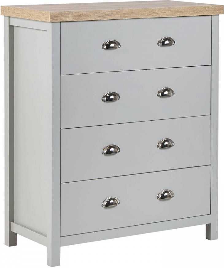 Beliani Clio Commode grijs vezelplaat