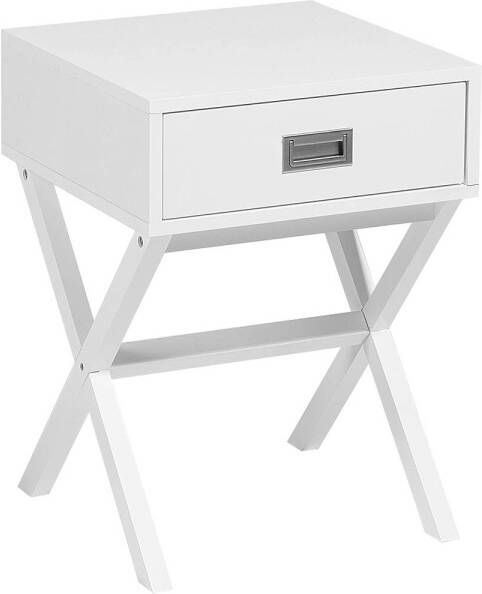 Beliani Monroe Nachtkast wit mdf