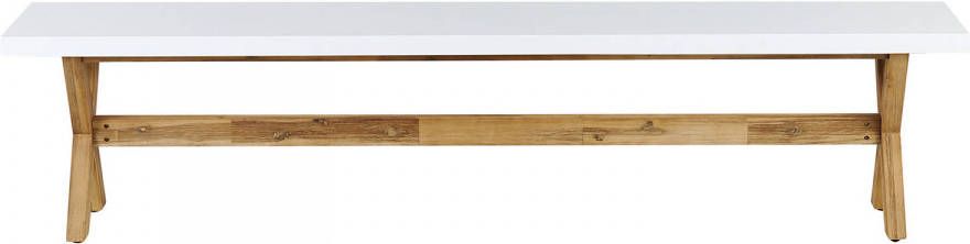 Beliani Olbia Tuinbank wit vezelcement