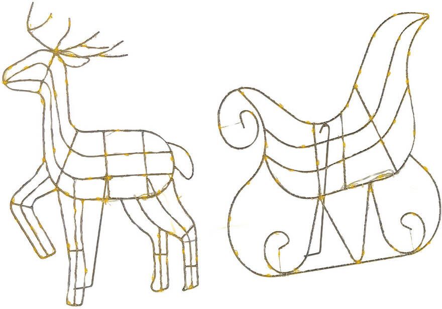 Beliani Saija Led decoratie zilver ijzer