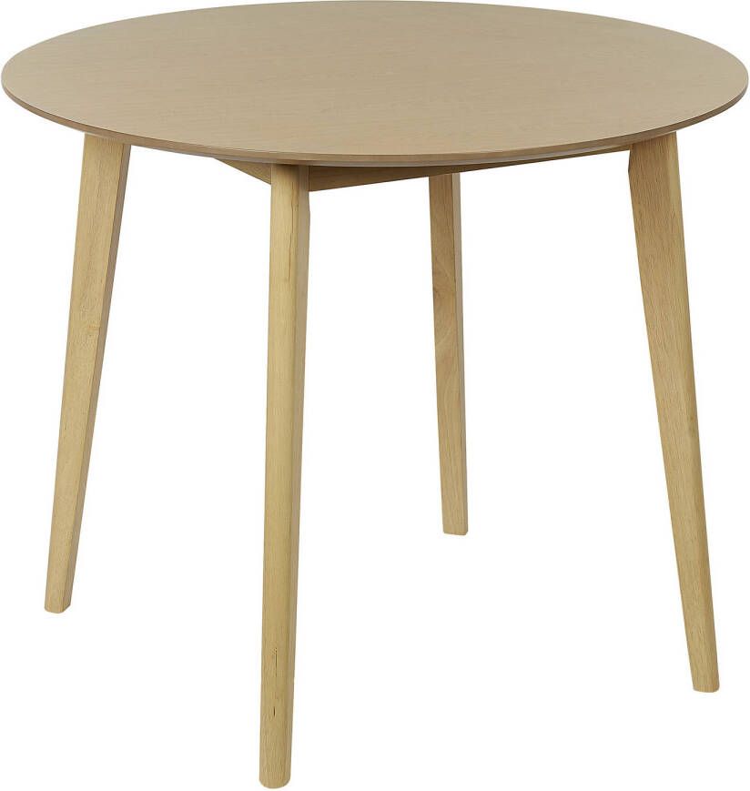 Beliani Sandy Eettafel lichte Houtkleur mdf