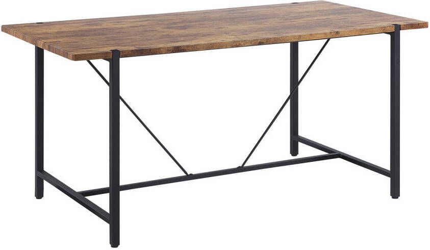 Beliani Saritas Eettafel donkere Houtkleur mdf