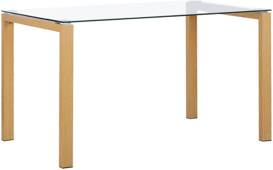 Beliani Tavira Eettafel transparant veiligheidsglas