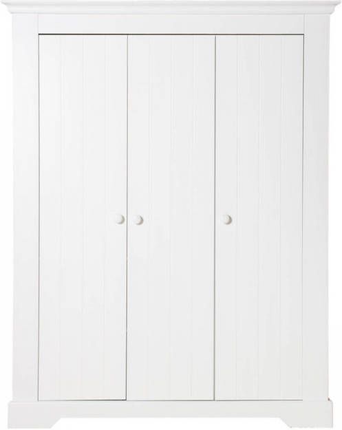 Bopita Kledingkast 'Narbonne' 3 deurs, kleur wit