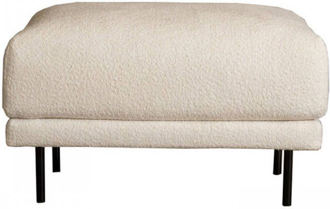 Bronx71 Scandinavische Hocker Denver Bouclé Wit.