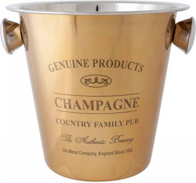 Stevig Krankzinnigheid doel Cosy & Trendy Genuine Gold Champagne Emmer 21 Cm - Meubelmooi.nl