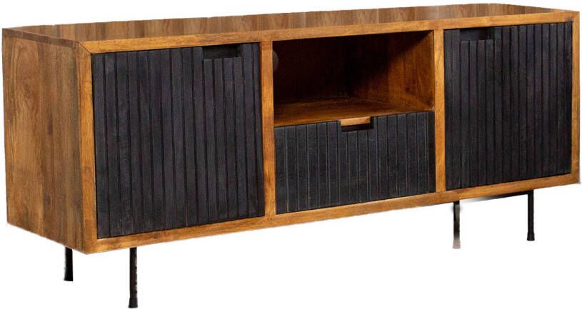 Dimehouse Industrieel Tv Meubel Felix Metaal - Mangohout