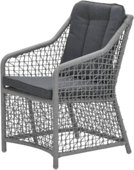 Garden Impressions Alexandria Dining Tuinstoel Rope Licht Grijs