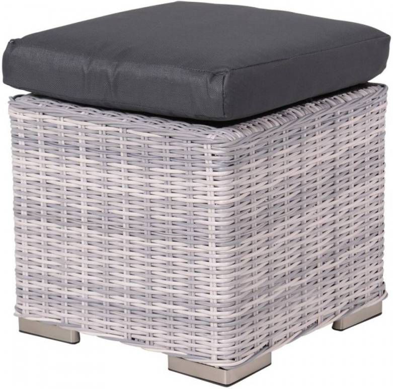 Garden Impressions Tennessee kruk 45x45 cm licht grijs