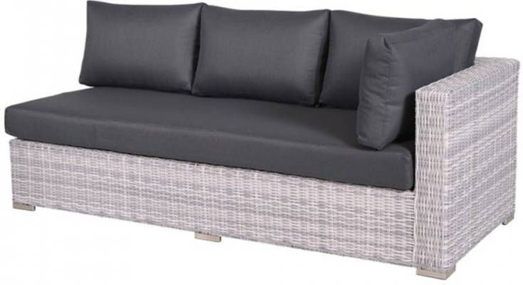 Garden Impressions Tennessee Lounge Tuinbank Links L212 Cm Licht Grijs