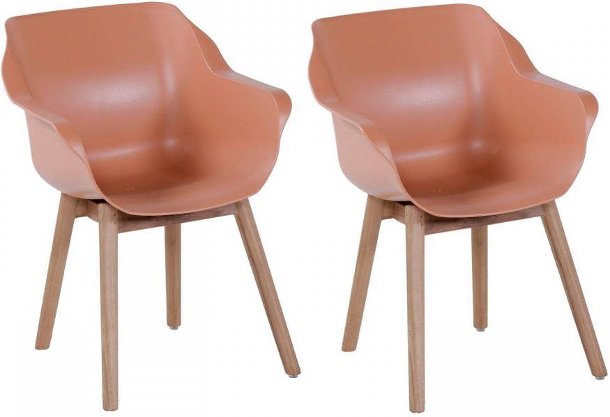Hartman | Tuinstoel Sophie met Armleuningen Teak 2 stuks | Italian Terra