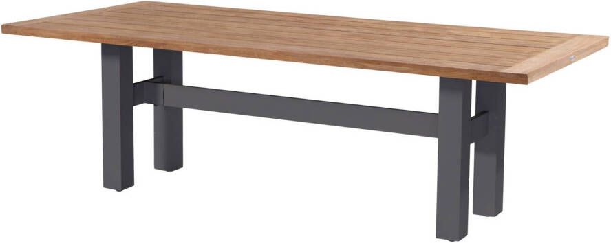 Hartman Sophie Yasmani Tuintafel 240 Cm Naturel Teak Grijs H frame