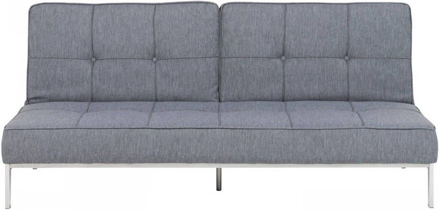 Hioshop Slaapbank Per Grijs Stof 198x89x95 Cm.