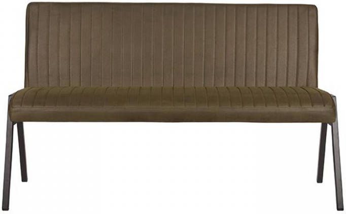 Label51 Eetkamerbank Matz Army green Microfiber 145 cm
