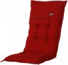 Madison Tuinkussens Hoge Rug Rib Red 123x50 Rood online kopen