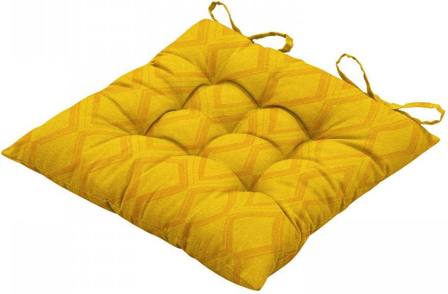 Madison Zitkussen Graphic Yellow 46x46 Geel