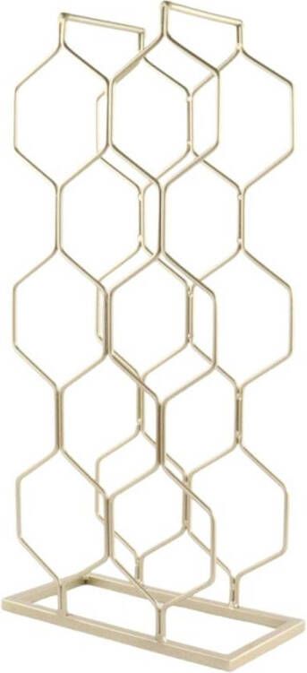 Orange85 Wijnrek Wijnhouder Voor 8 Flessen Wijnfleshouder Wijnrekken Goud Metaal