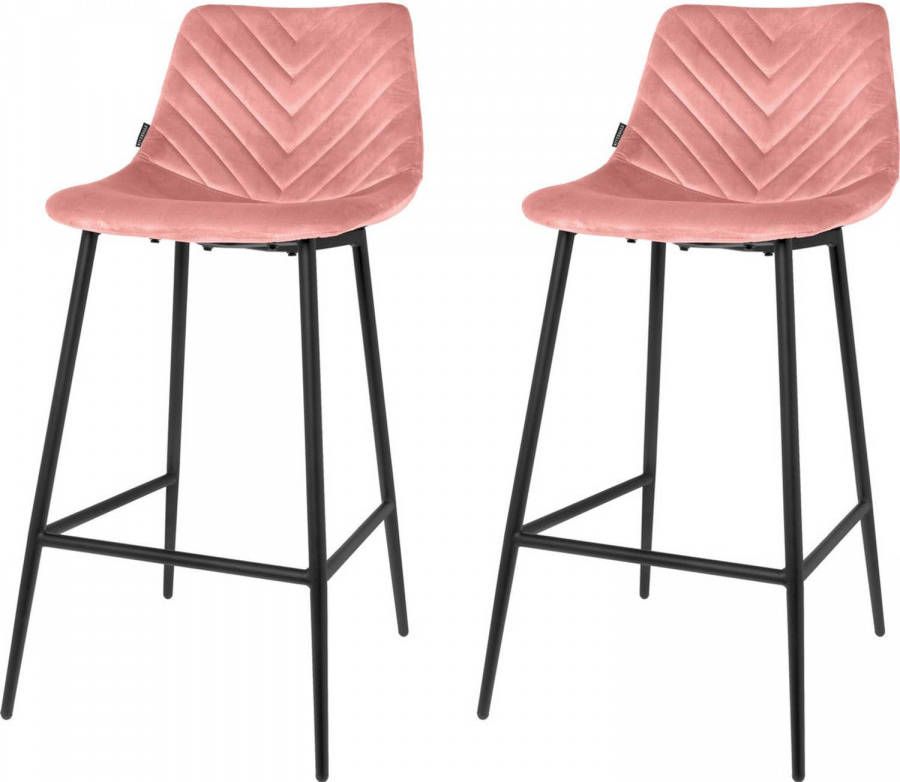 Riverdale Barstoel Set Van 2 Lynn Roze