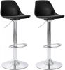 VidaXL Barstoelen 2 St Kunstleer Zwart online kopen