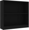 VIDAXL Boekenkast 80x24x75 cm bewerkt hout zwart online kopen