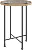 VIDAXL Eettafel &#xD8, 55 cm gehard glas en staal online kopen