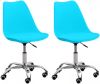 VidaXL Kantoorstoelen 2 St Kunstleer Blauw online kopen