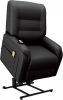 VidaXL Massagefauteuil Elektrisch Sta op stoel Kunstleer Zwart online kopen