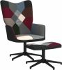 VidaXL Relaxstoel Met Voetenbank Patchwork Stof online kopen
