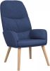 VidaXL Relaxstoel Stof Blauw online kopen