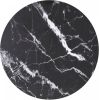 VIDAXL Tafelblad &#xD8, 30x0, 8 cm gehard glas met marmerontwerp zwart online kopen