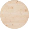 VIDAXL Tafelblad &#xD8, 70x2, 5 cm massief grenenhout online kopen