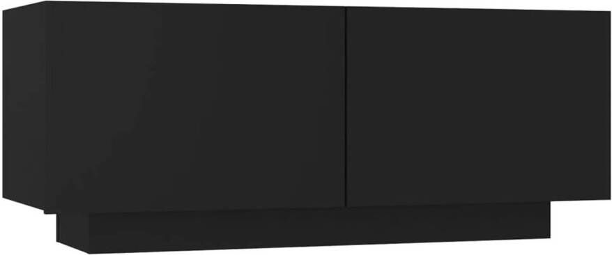 vidaXL Tv meubel 100x35x40 cm spaanplaat zwart