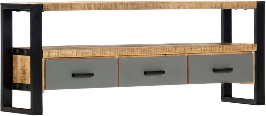 VidaXL Tv meubel 130x30x50 Cm Massief Mangohout