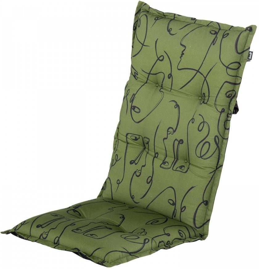 Hartman kussens Tuinkussen hoge rug  Faces green