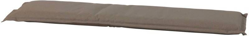 Madison kussens Bankkussen 120cm met volant  Oxford taupe(waterafstotend )