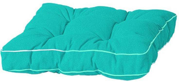 Matraskussen 47x47cm Florance   Panama aqua (zonder witte bies)