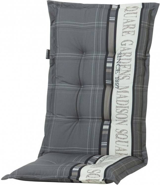 Madison Stoelkussen met hoge rug Garden 123x50 cm grijs PHOSA056