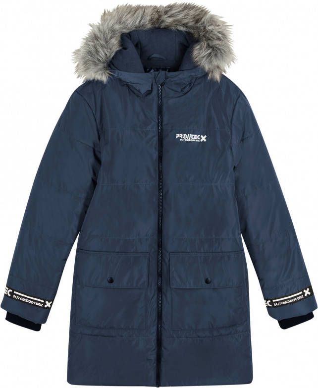 bonprix Jongens winterparka met afneembare kraag van imitatiebont