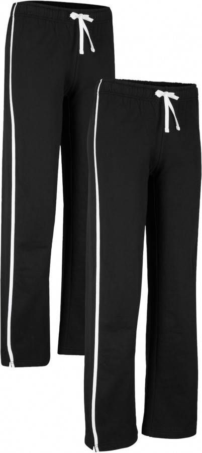 bonprix Katoenen sweatpants(set van 2 ), straight