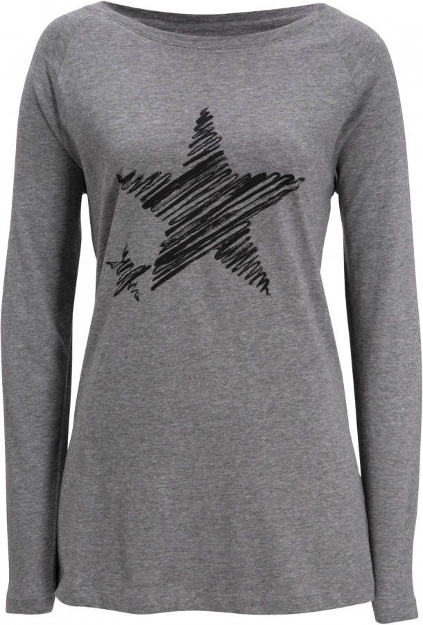 bonprix Longshirt met lange mouwen