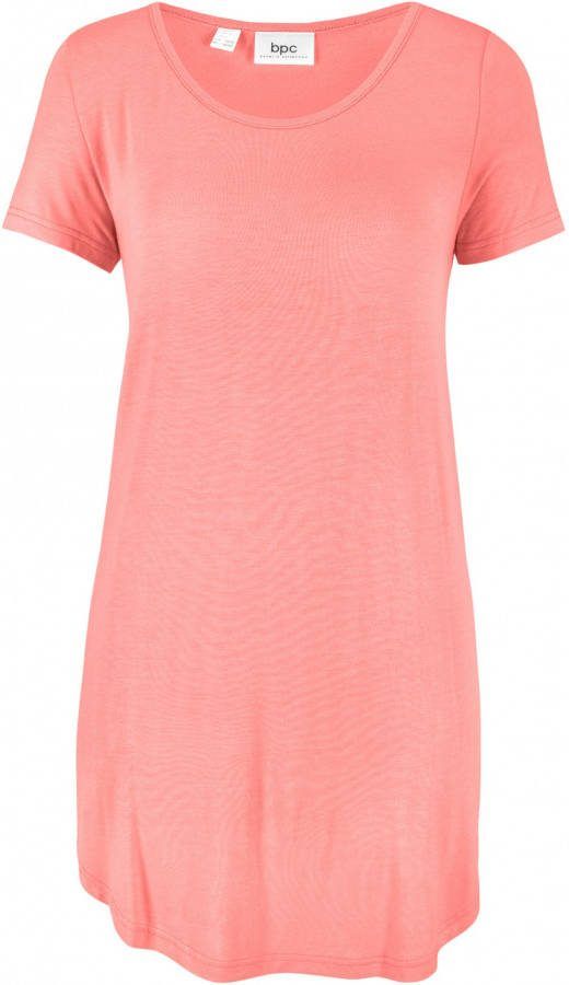 bonprix Longshirt van viscose, korte mouw