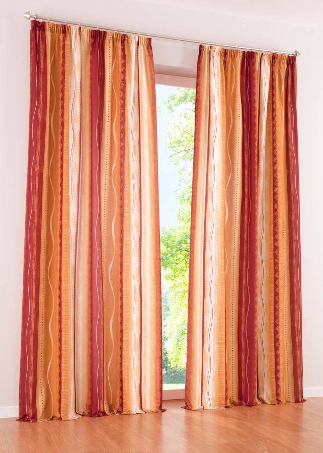 bpc living bonprix collection Microvezel gordijn met print (1 stuk), terracotta