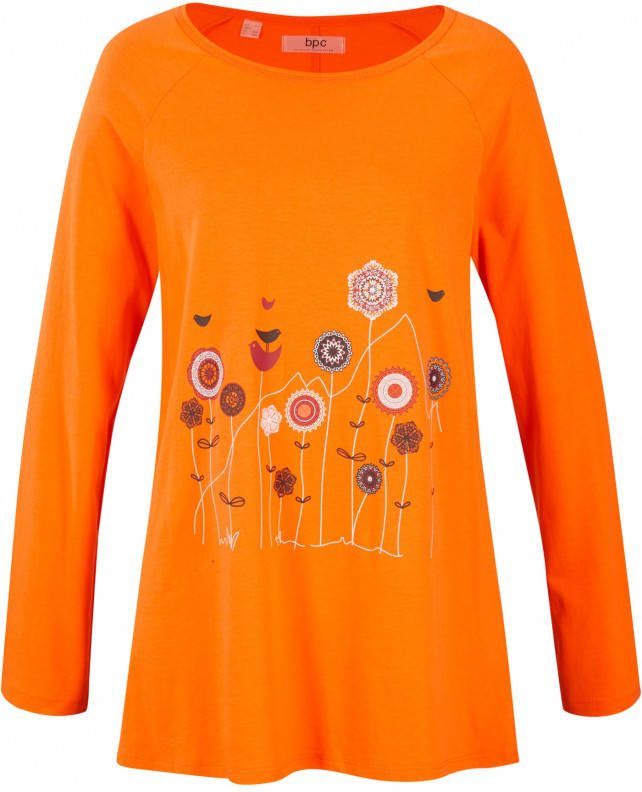 bonprix Oversized longshirt met ronde hals